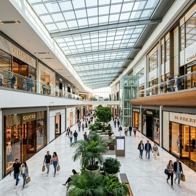 Render interior del Centro Comercial MallSAC